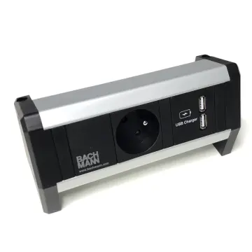 Desk 1 opbouw stekkerdoos 1x stopcontact en dubbele USB lader (CEE 7/5 penaarde)