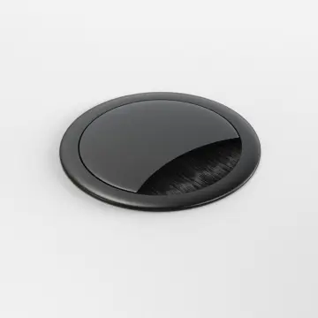 Aluminium kabelpot zwart gelakt 60mm