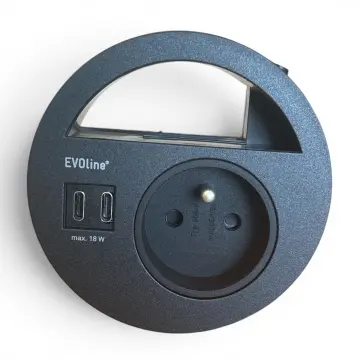 evoline circle 80 usb-c noir