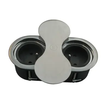 Inbouw stopcontact ST09 rvs (CEE 7/5 penaarde)