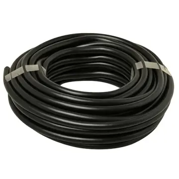 Stroomkabel rond 3-aderig 0,75mm² zwart 10 meter op rol