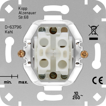 Kopp wissel-wisselschakelaar inbouwsokkel