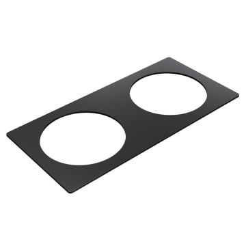 Powerdot 79mm frame 2-voudig, zwart
