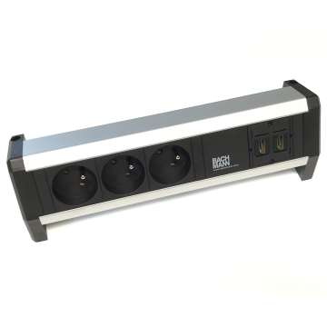 Desk 1 stekkerdoos 3x 230v met 2x HDMI aansluiting (CEE 7/5 penaarde)