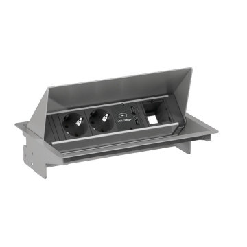 Coneo 2x stopcontact (CEE 7/5 penaarde), usb lader, 1xcustom module