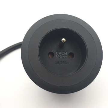 Bachmann Pix zwart stopcontact 2 meter kabel