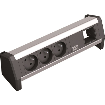 Desk 1 stekkerdoos 3x 230v met custom module (CEE 7/5 penaarde)