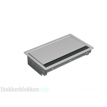 Bachmann Coni inbouwraam 3-vaks zilvergrijs (RAL 9006)
