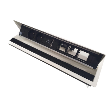 Bachmann Coni 2x stopcontact, 2 USB en 3x zelf in te delen wit