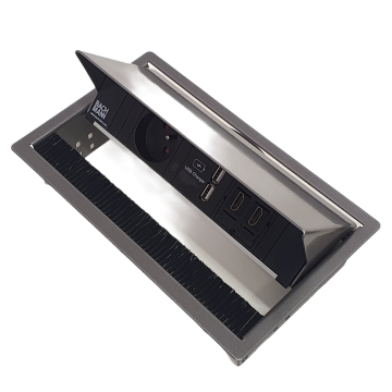 Bachmann coni inbouw stekkerdoos 1x stopcontact 2x usb lader 2x hdmi 
