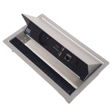 Bachmann coni inbouw stekkerdoos 1x stopcontact 2x usb lader 1x hdmi aansluiting