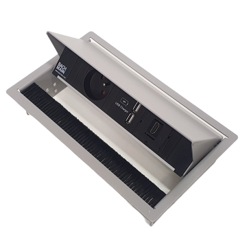 Bachmann coni inbouw stekkerdoos 1x stopcontact, 2x usb lader, 1x hdmi aansluiting