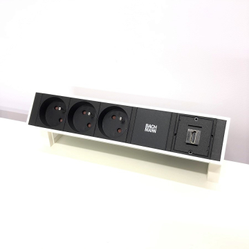 Desktop stekkerblok Bachmann desk 2 wit 1x hdmi