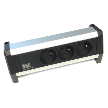 Desk 1 stekkerdoos bureel 3-voudig penaarde