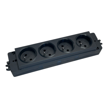 Evoline Express type 910 stekkerdoos 4-voudig penaarde