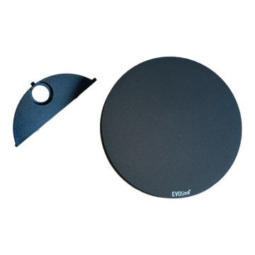 Evoline Circle hide (deksel) 80mm zwart