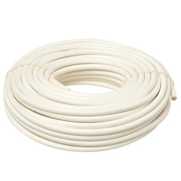 Stroomkabel rond 3-aderig 1,5mm2 wit 5 meter op rol