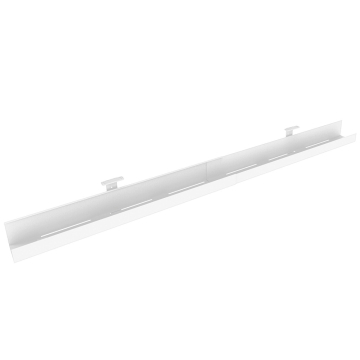 Kabelgoot in breedte verstelbaar van 950-1800mm, wit