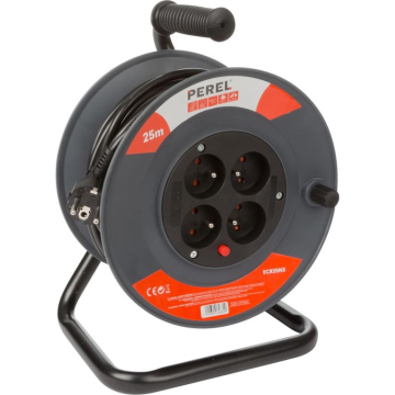 Kabelhaspel 25 meter pvc kabel Perel penaarde