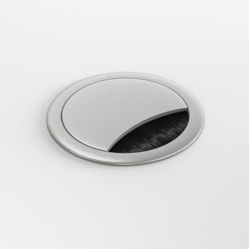 Aluminium kabelpot geborsteld RVS 60mm