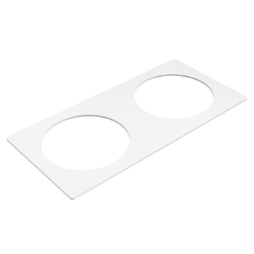 Powerdot 79mm frame 2-voudig, wit