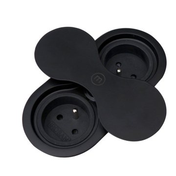 Inbouw stopcontact ST09 zwart
