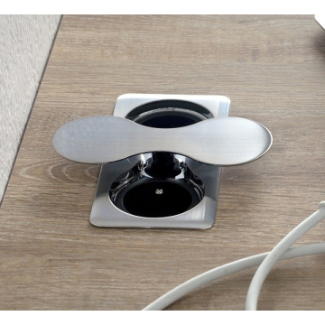 Inbouw stopcontact ST09E RVS (penaarde)