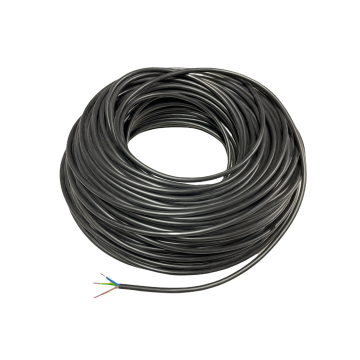 Stroomkabel 3x 0,75mm² zwart Tasker 100 meter