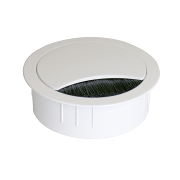 Aluminium kabelpot wit gelakt 80mm