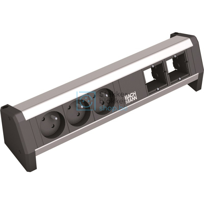 Desk 1 stekkerdoos 3x 230v met 2xcustom module 902.005