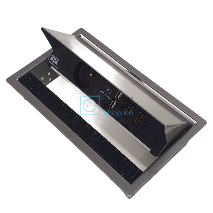 Bachmann coni inbouw stekkerdoos 1x stopcontact 2x usb lader 2x hdmi 