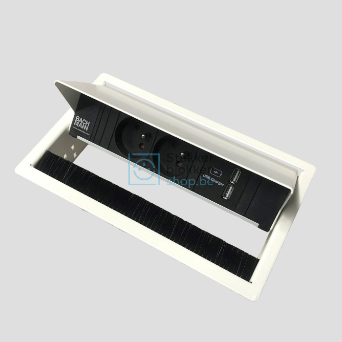 Inbouw stekkerdoos coni wit penaarde