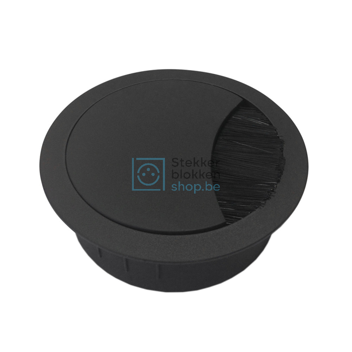 kabelpot 80mm zwart aluminium