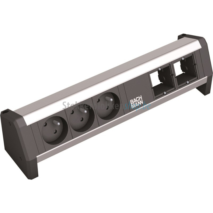 Desk 1 stekkerdoos 3x 230v met 2xcustom module 902.005
