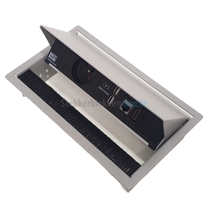 Bachmann coni inbouw stekkerdoos 1x stopcontact 2x usb lader 1x hdmi aansluiting