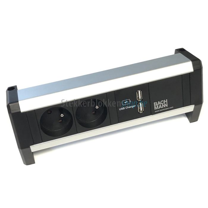 desk 1 stekkerdoos bureel met usb