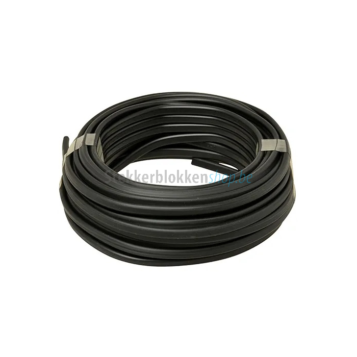 kabel plat zwart 2 aders