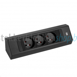 BACHMANN 932.102 Stekkerdoos 2-voudig RA 2m Zwart Metaal IP20 kopen BACHMANN 932.102 Stekkerdoos 2-voudig RA 2m Zwart Metaal IP20 kopen