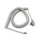 Spiraalkabel wit 4 meter