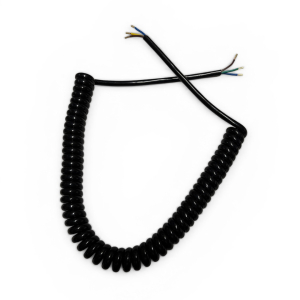 spiraalkabel 3-aderig zwart